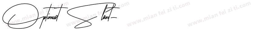 Optimust Slant字体转换